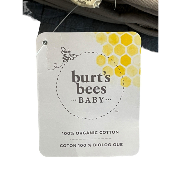 Burt's Bees Baby Hooded Towel Beige Bear Organic Cotton Bath Animal Towel NWT - Picture 5 of 7